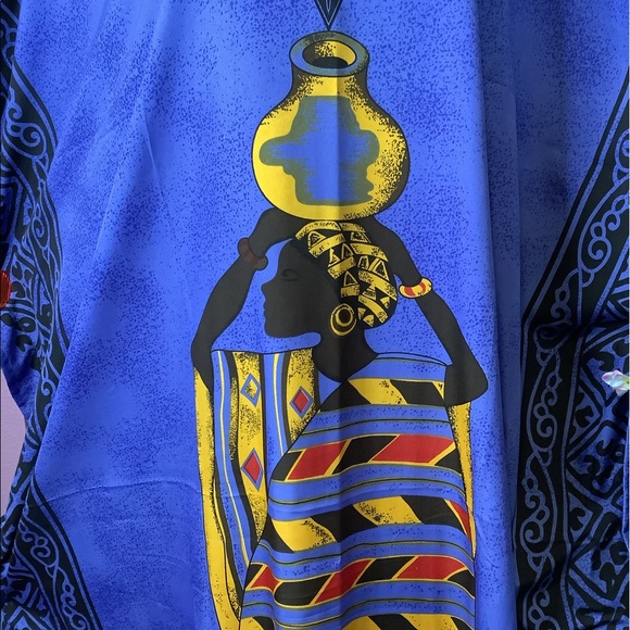 🌷NWT WINLAR WATER PRINCESS COVERUP/ CAFTAN - Picture 3 of 14